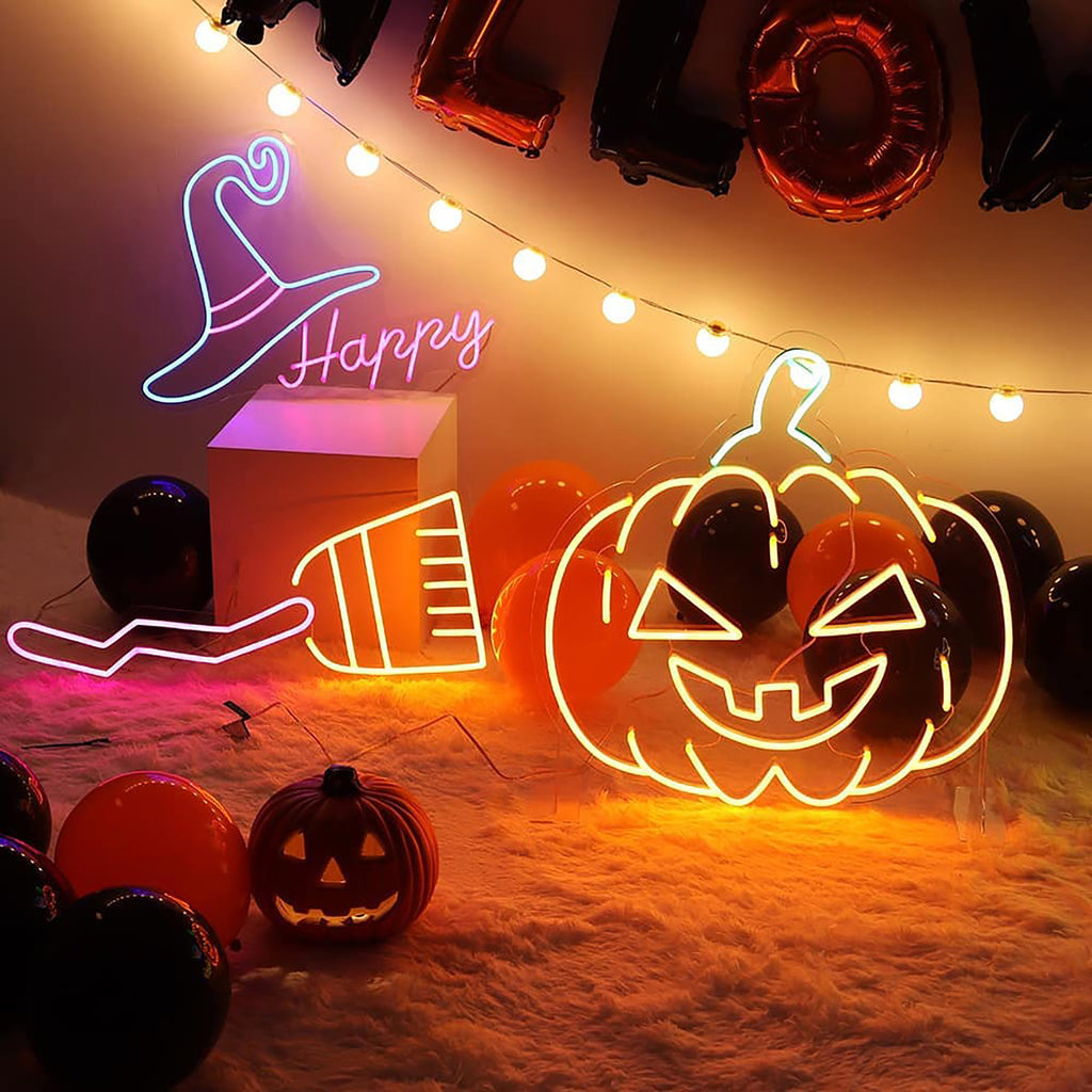 Neon Halloween Sign