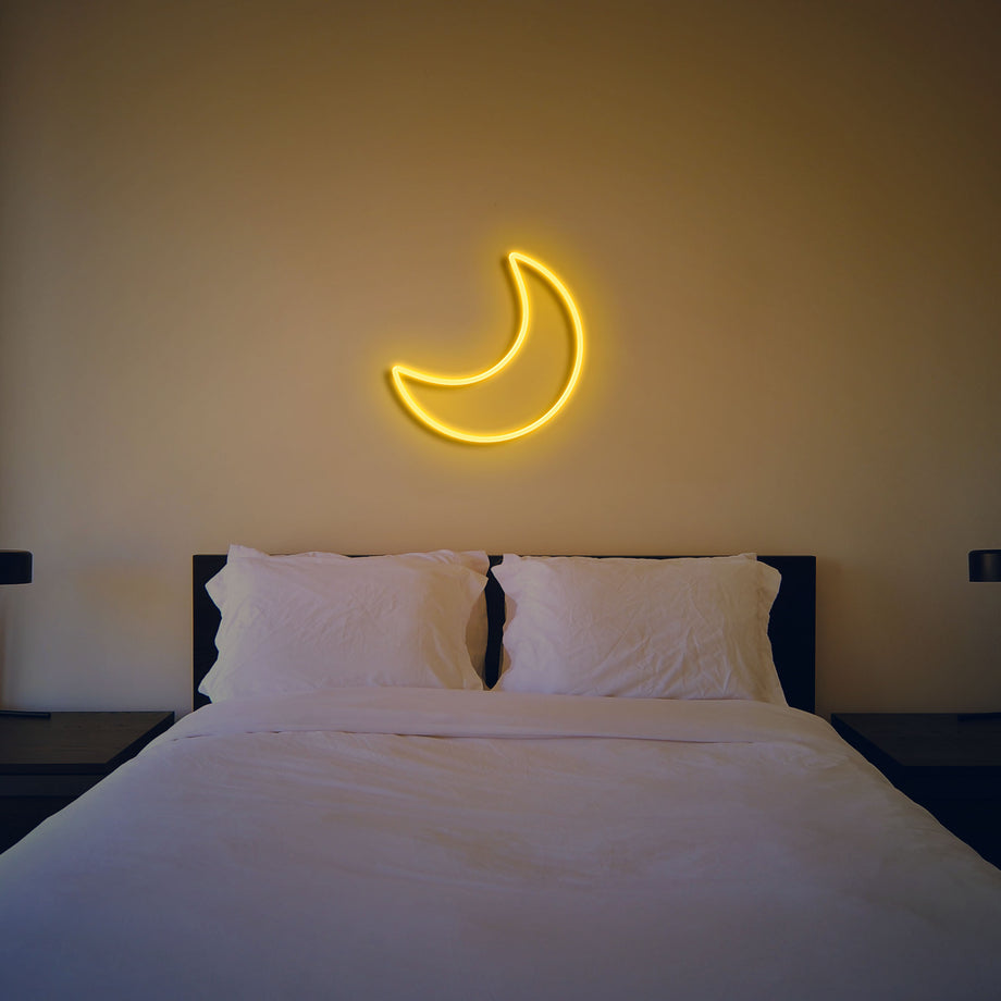 Crescent Moon Neon Sign